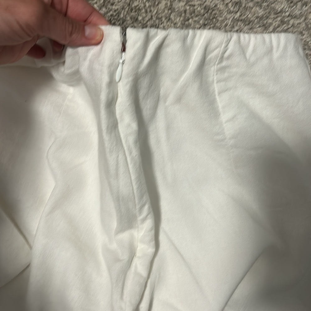 Abercrombie & Fitch White Linen Skort - Picture 6 of 9